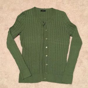 Talbots Forest Green Cardigan